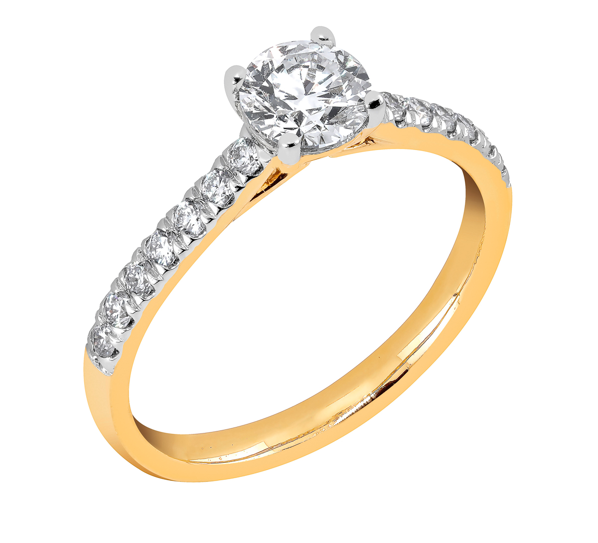 Midem Milan diamantring 1,00ct gulguld