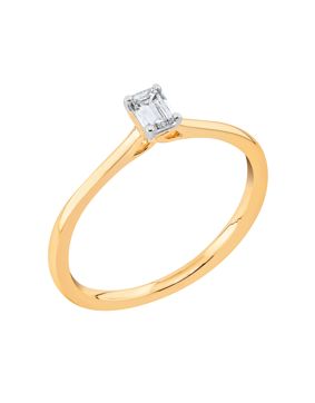 Midem Stockholm enstens diamantring 0,25ct gulguld