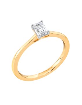 Midem Stockholm enstens diamantring 0,50ct gulguld