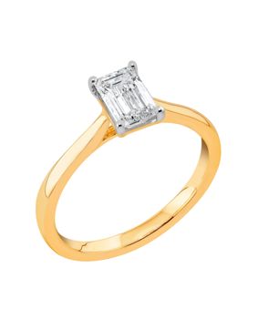 Midem Stockholm enstens diamantring 1,00ct gulguld