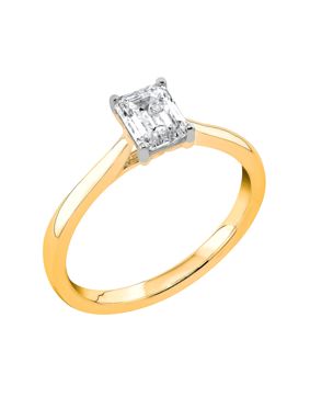 Midem Stockholm enstens diamantring 0,75ct gulguld