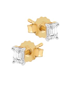 Midem Stockholm diamantörhängen 0,25ct gulguld