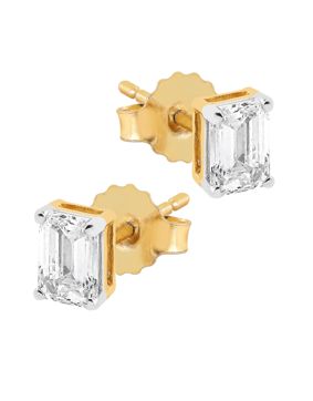 Midem Stockholm diamantörhängen 0,75ct gulguld