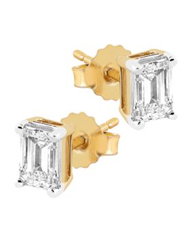 Midem Stockholm diamantörhängen 1,00ct gulguld