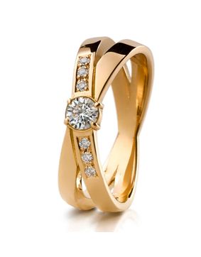Lumoava Together diamantring gulguld L72216190000
