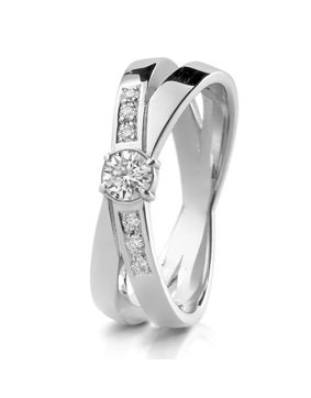 Lumoava Together diamantring vitguld L82216190000