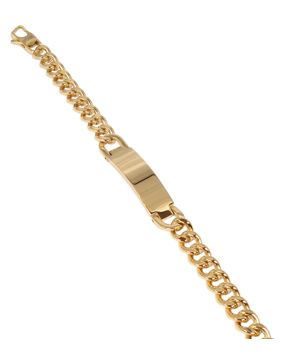 Bosie 9 mm armband pansar guld färgat PVD C-SBN-9G