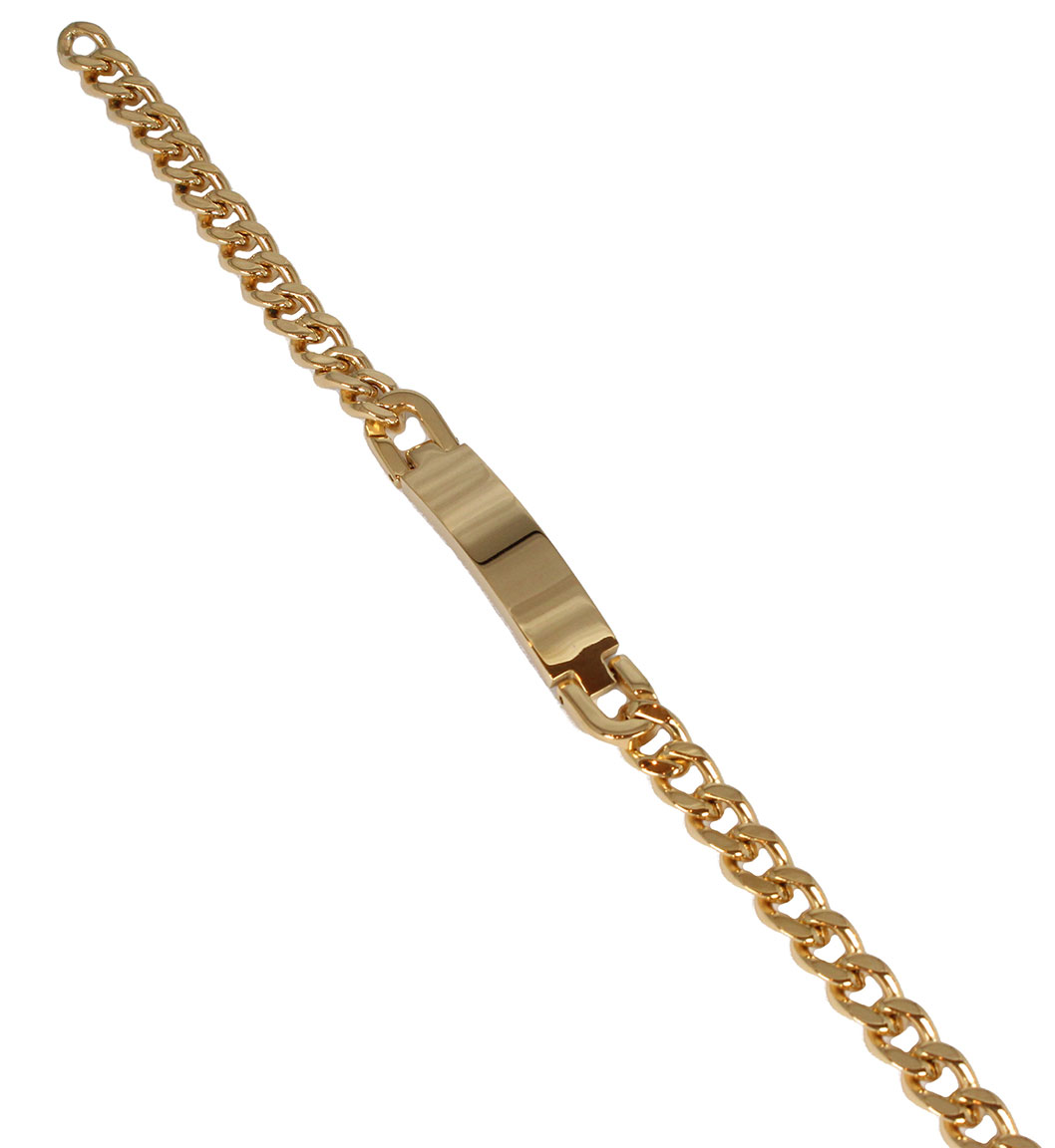 Bosie 7 mm armband pansar guld färgat PVD C-SBN-7G