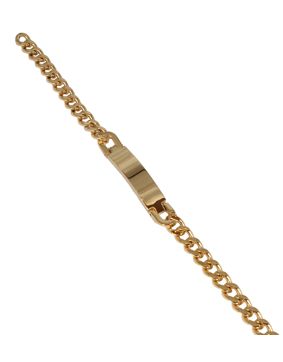 Bosie 7 mm armband pansar guld färgat PVD C-SBN-7G