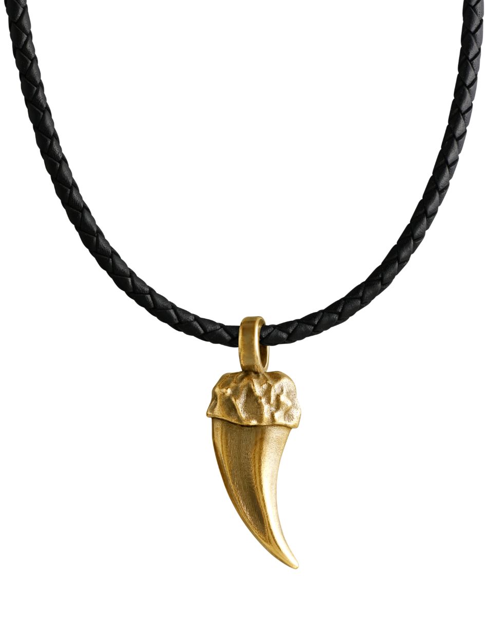 Lempikoru strong patinerat brons-läderhalsband stort 22 631 86 500