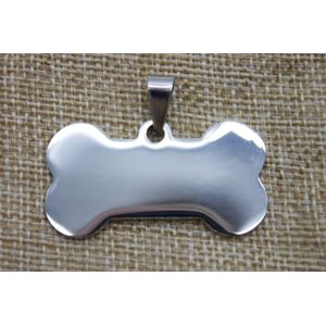 Husdjur namnbricka ben silver main product photo