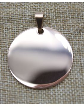 Husdjur namnbricka rund roseguld