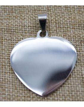 Husdjur namnbricka hjärta silver