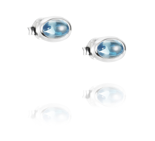 Efva Attling Love Bead örhängen Silver Topaz 12-100-01571-0000