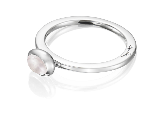 Efva Attling Love Bead ring Silver Rose Quartz 13-100-01576-1600