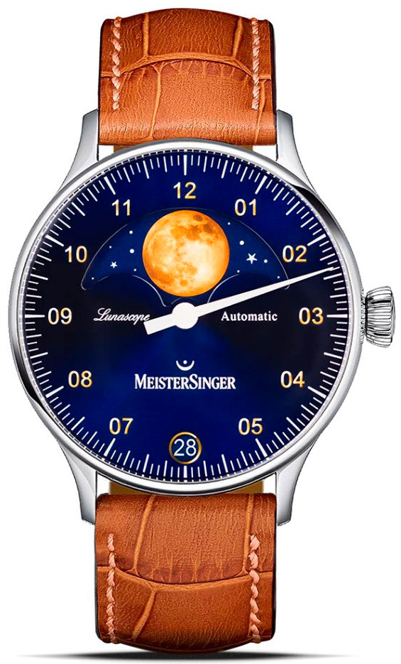 Meistersinger Lunasope Blue with Gold LS908G