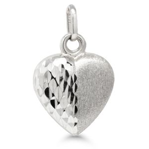 Guldhängsmycke hjärta diamant klippt LU-1718W main product photo