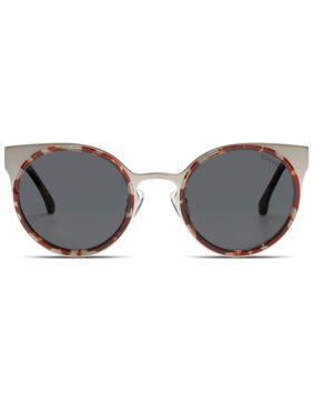 KOMONO Lulu steel White gold havana solglasögon