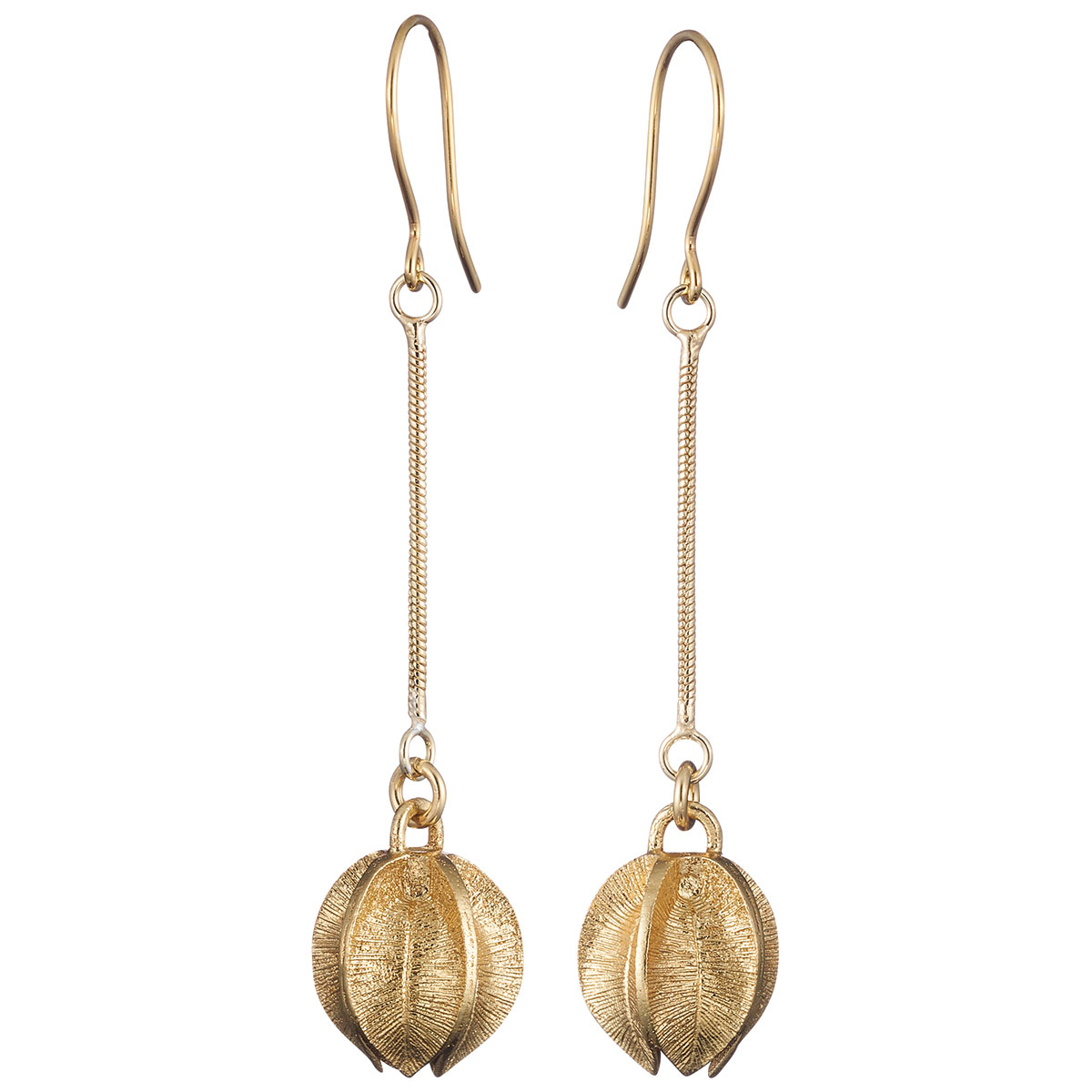 Kalevala Snow Flower kedjeörhängen brons 3682141K