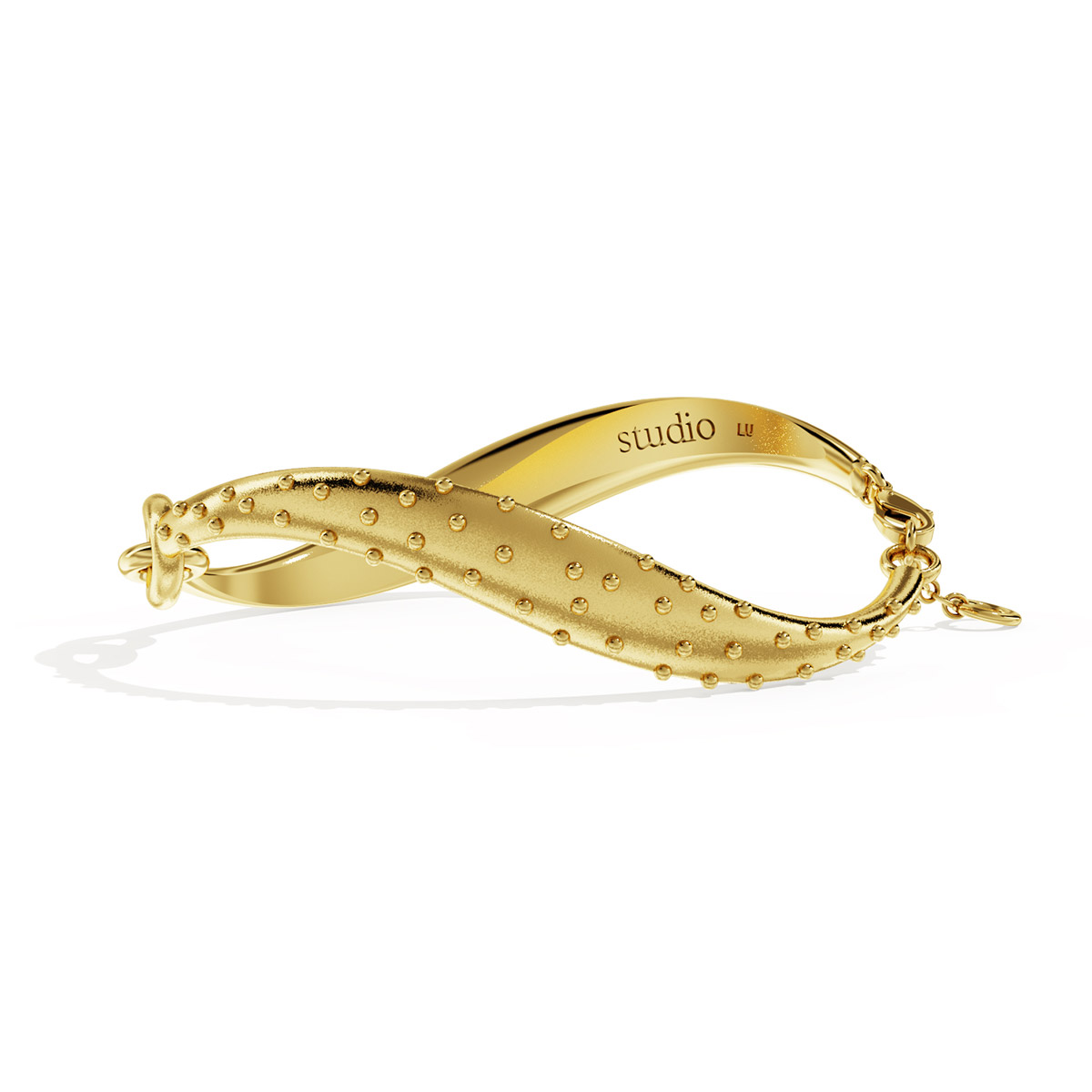 Lumoava Studio Drop Cosmic Wave armband i förgyllt brons LS63260100000