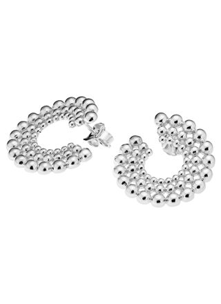 Lumoava Time silverhoops örhängen L54254220000