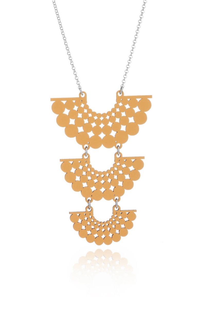 Lumoava Aika halsband i trä mandarin  LV6244200030