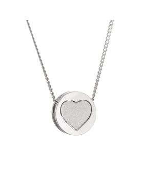 Lumoava Aina silverhalssband med hjärta L56269700000