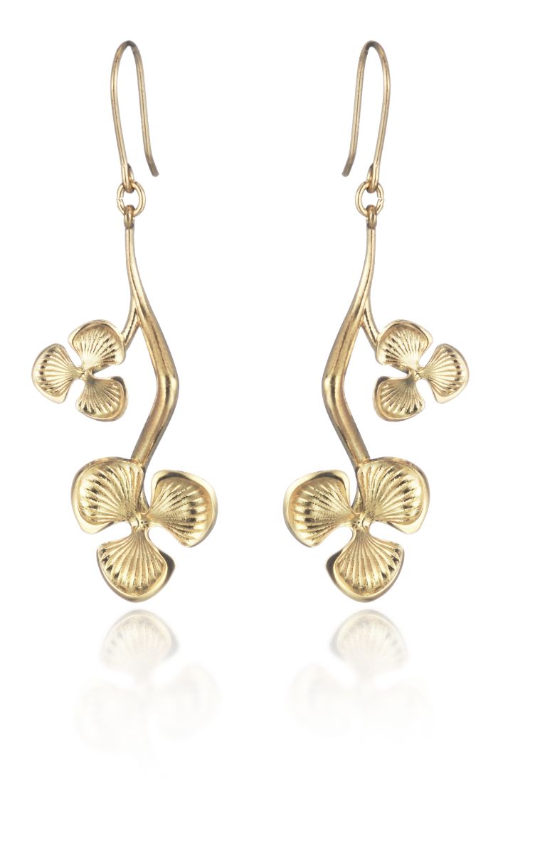 Lumoava blossom örhängen guldpläterade L65244300000