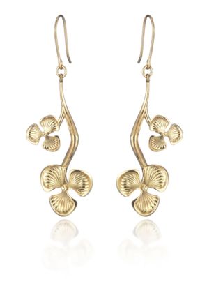 Lumoava blossom örhängen guldpläterade L65244300000