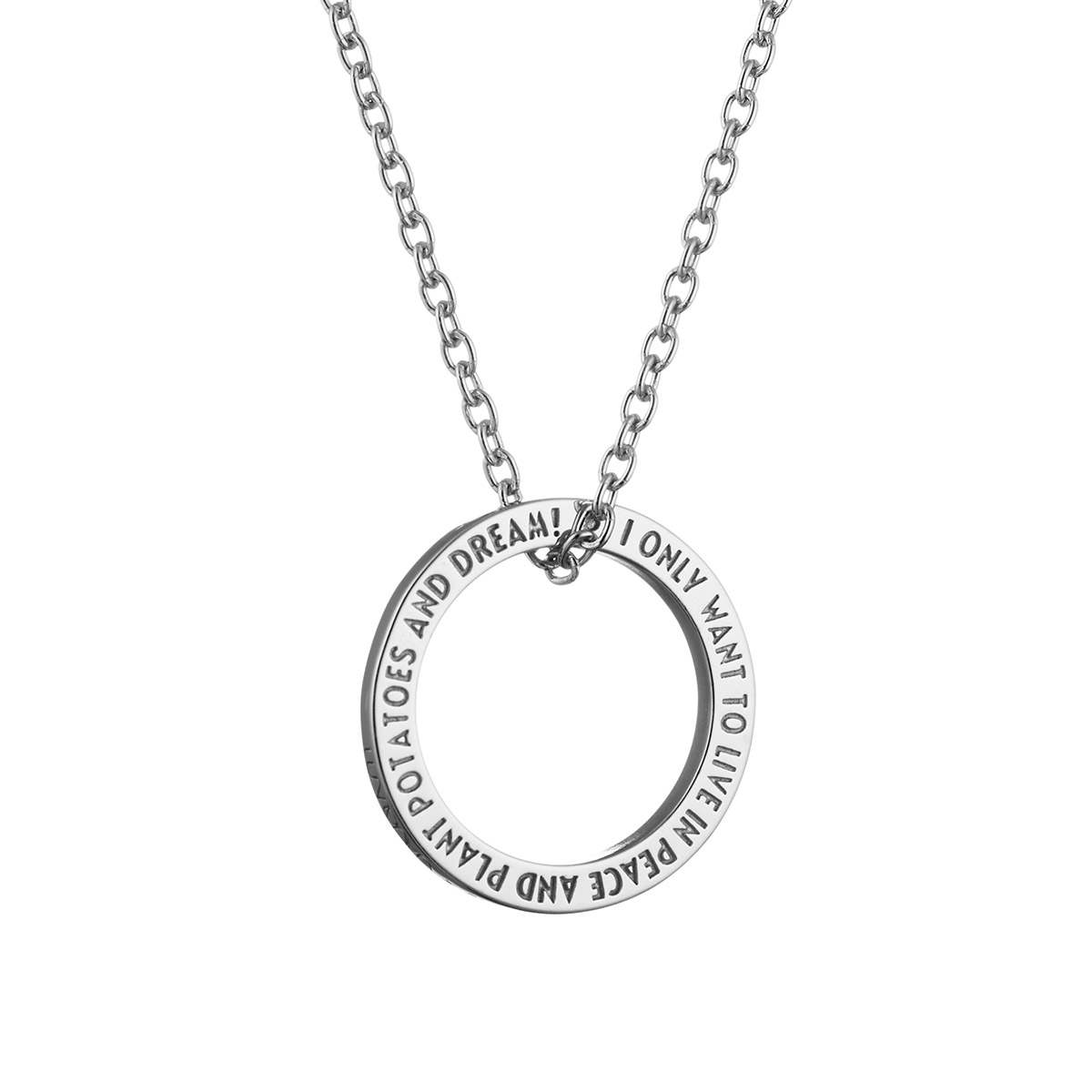 Lumoava x Moomin Mumintrollet Quote silverhalsband MO561810000