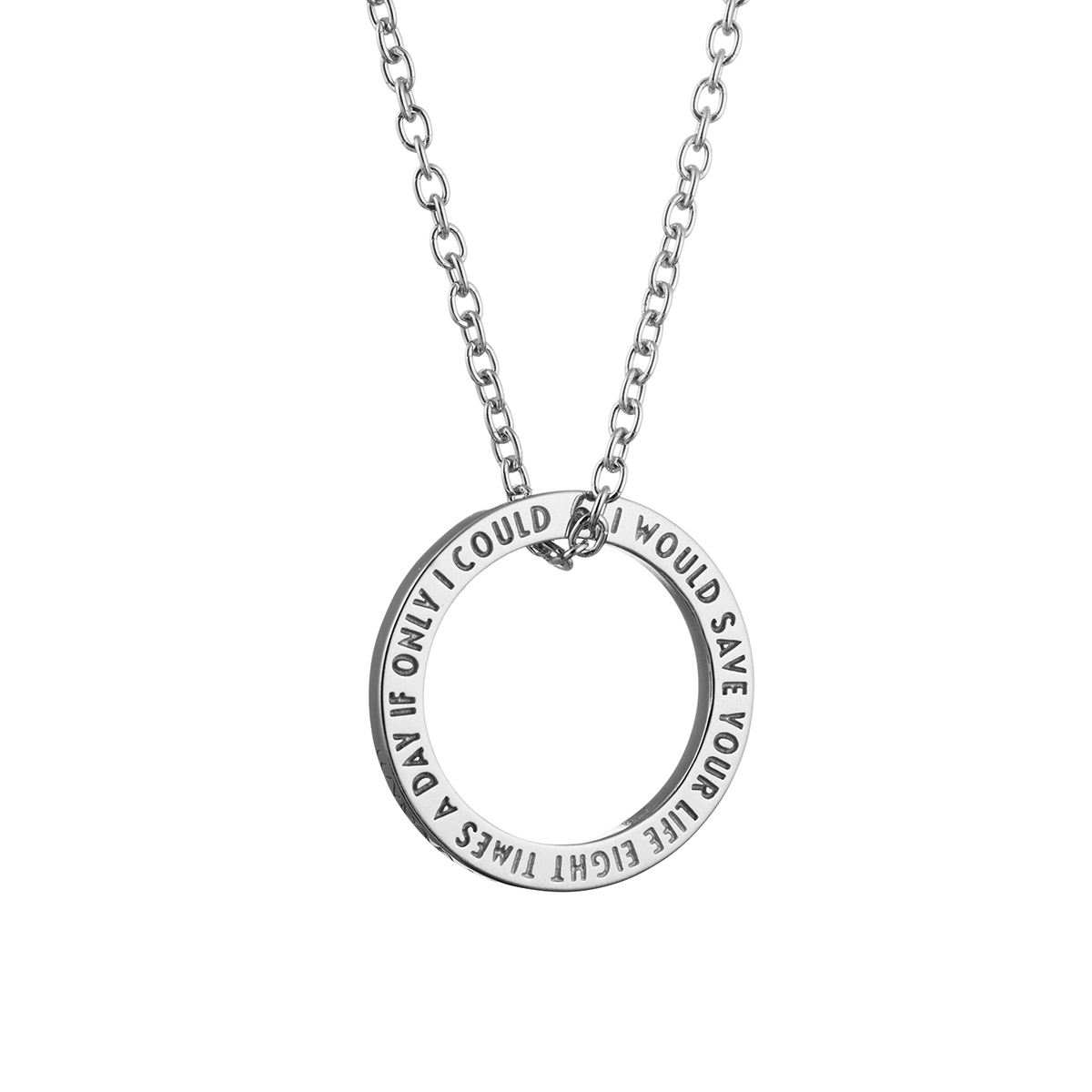 Lumoava x Moomin Snorkfröken Quote silverhalsband MO561820000