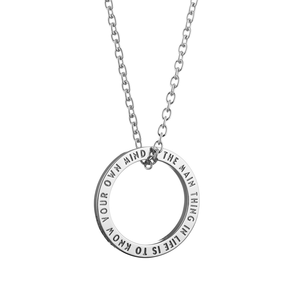Lumoava x Moomin Snusmumriken Quote silverhalsband MO561800000