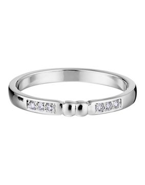 Lumoava Sinä & Minä diamantring vitt guld L82262830000