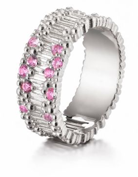 Lumoava Tiara vitguld safirring L82241450000