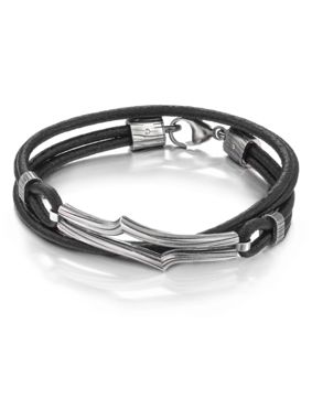 Lumoava wayfarer armband svart L53239896