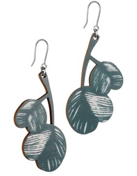 Lumoava sprout i faner örhängen blå LV5225000052