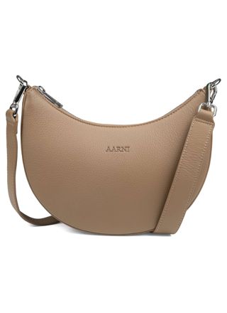 Aarni Luna älg läder väska sand-silver