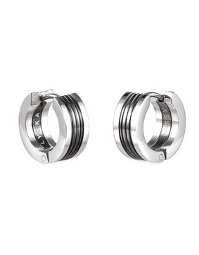 Lykka Strong tvåfärgad 13,3 mm stålörhängen