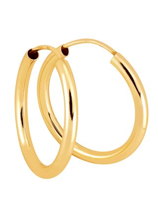 Lykka Casuals silverörhängen guldplaterad 3 x 30 mm