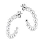 Lykka Pearls hoop örhängen med pärlor