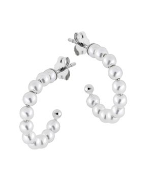 Lykken Pearls hoop örhängen med pärlor