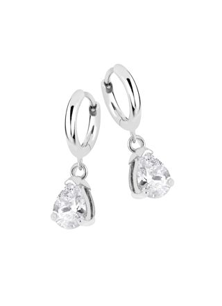 Lykka Casuals zirkonörhängen silver