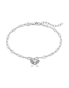 Lykken Symbols silverarmband med rosett