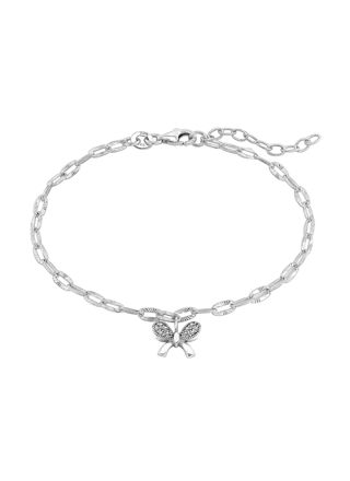 Lykka Symbols silverarmband med rosett