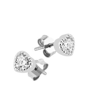 Lykken Hearts hjärtörhängen silver 4mm LYS25061