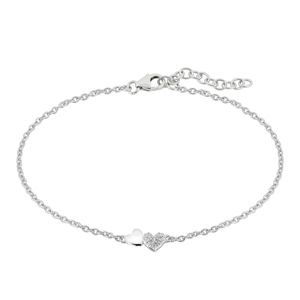 Lykka Hearts silverarmband dubbelhjärta LYS25063 main product photo