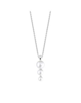 Lykken Pearls pärlberlock silver trippel LYS25071