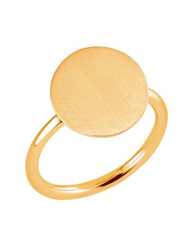 Lykka Casuals guldpläterat silver ring 14 mm LYS25087