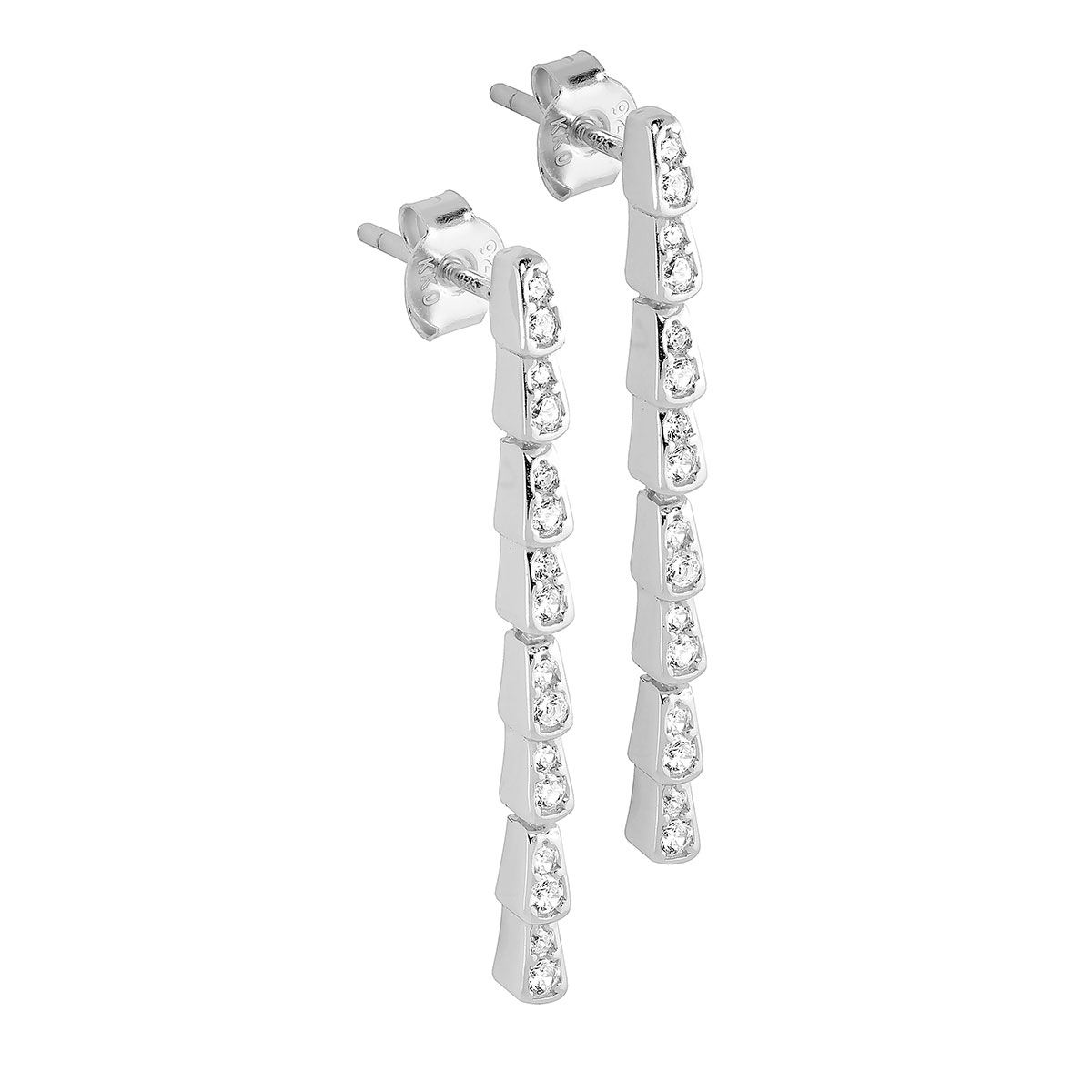 Lykka Casuals silver örhängen 35mm