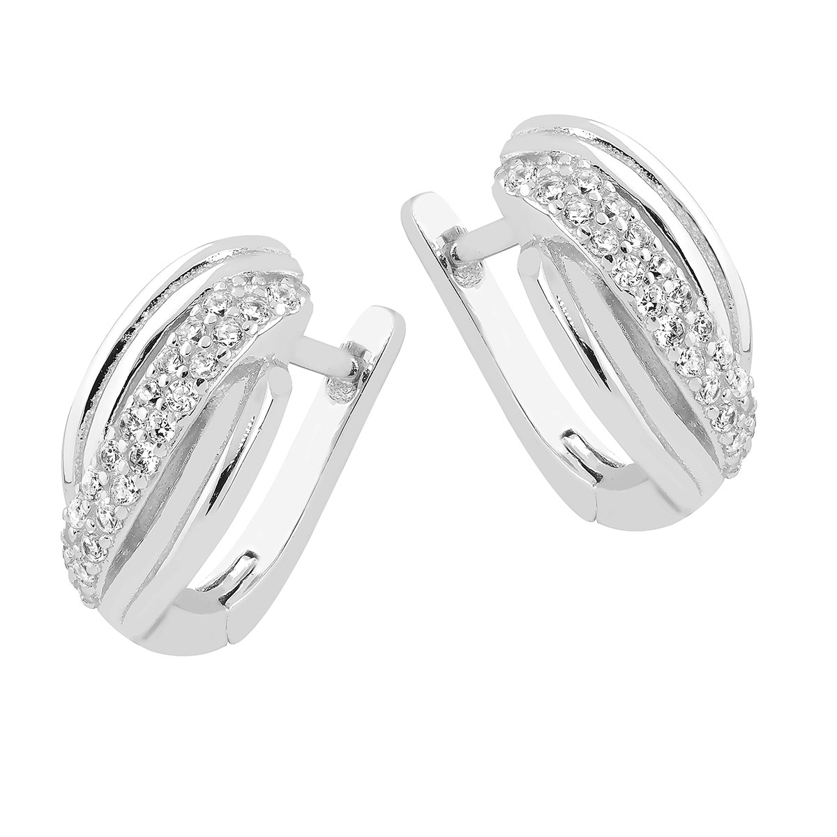 Lykka Casuals silver örhängen 8x16mm